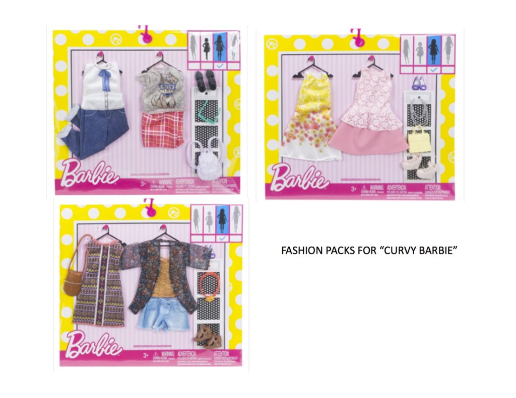 barbie curvy fashion pack